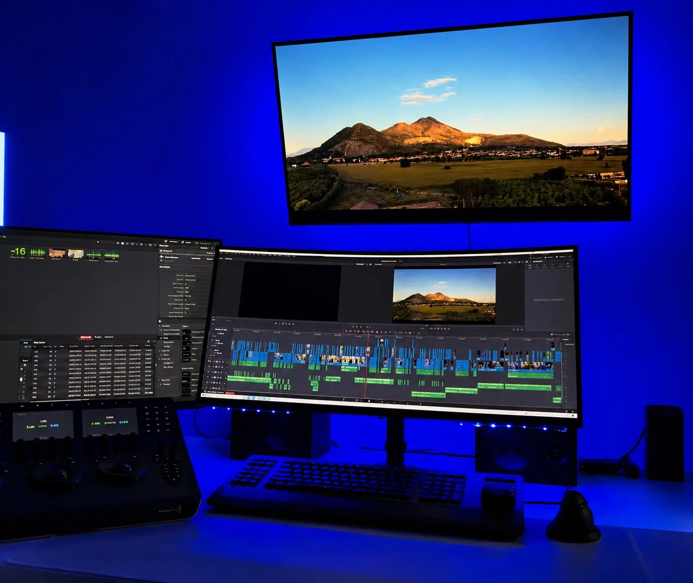 Esempio di color correction e grading video